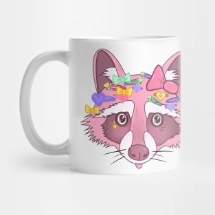 Pastel Decora Raccoon Mug